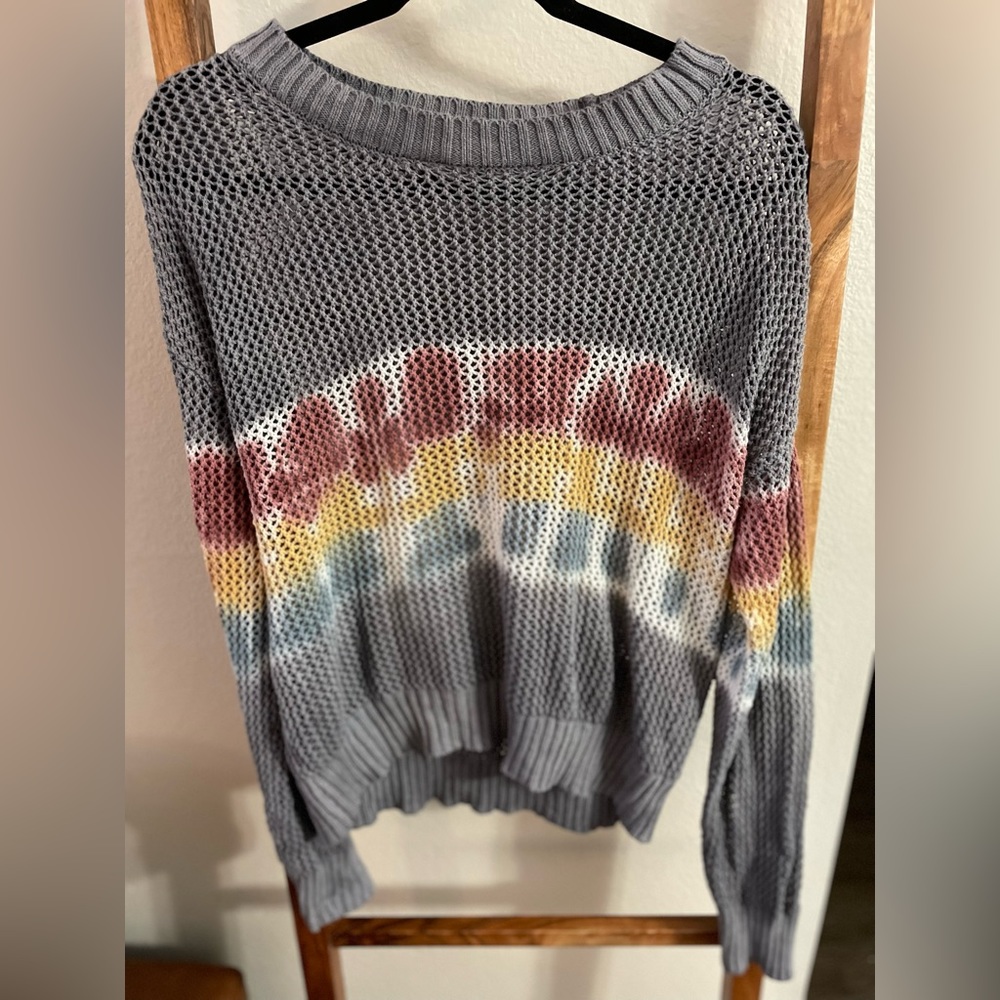 Spiritual Gangster Crochet Sweater Size Small